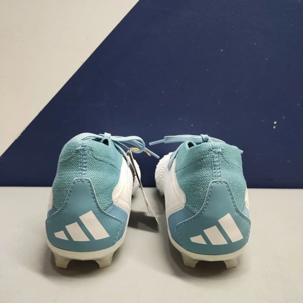 Adidas Predator Accuracy.2 FG Soccer Cleats Men US 5 White Blue Athletic Lace-Up